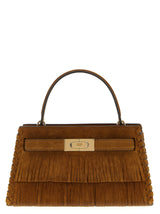 Tory Burch Mini Lee Radziwill Brown Leather Handbag