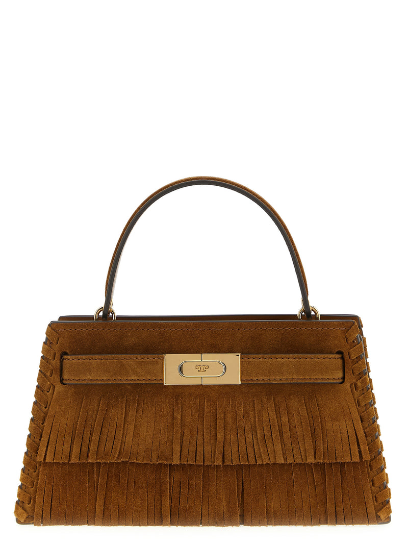 Tory Burch Mini Lee Radziwill Brown Leather Handbag