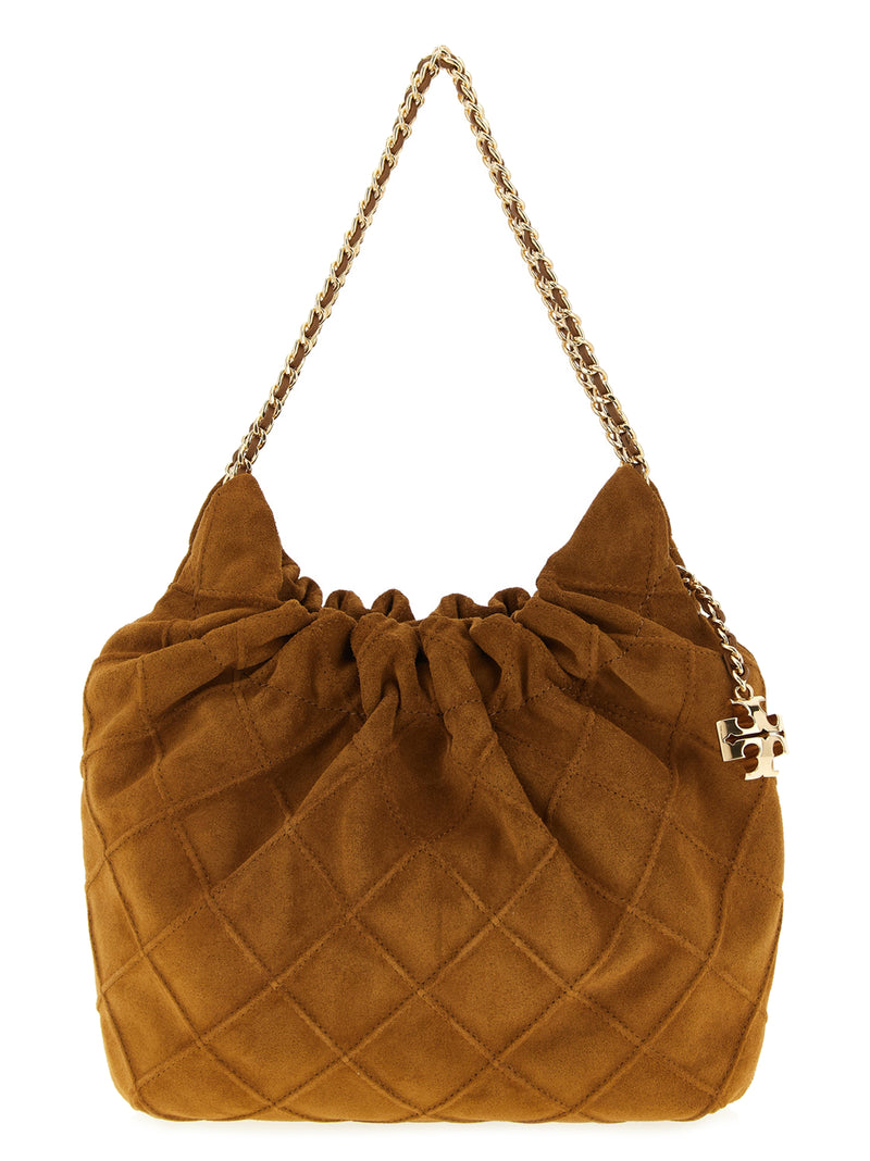 Tory Burch Fleming Mini Brown Bovine Leather Handbag
