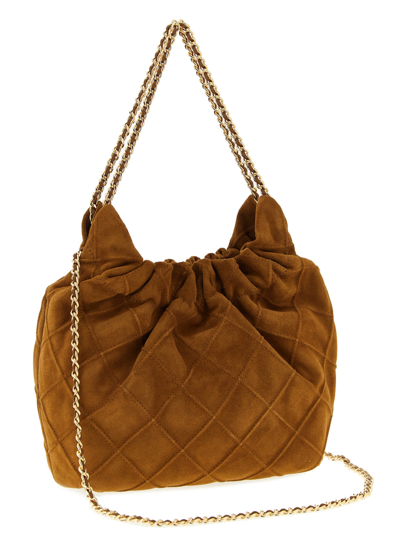 Tory Burch Fleming Mini Brown Bovine Leather Handbag