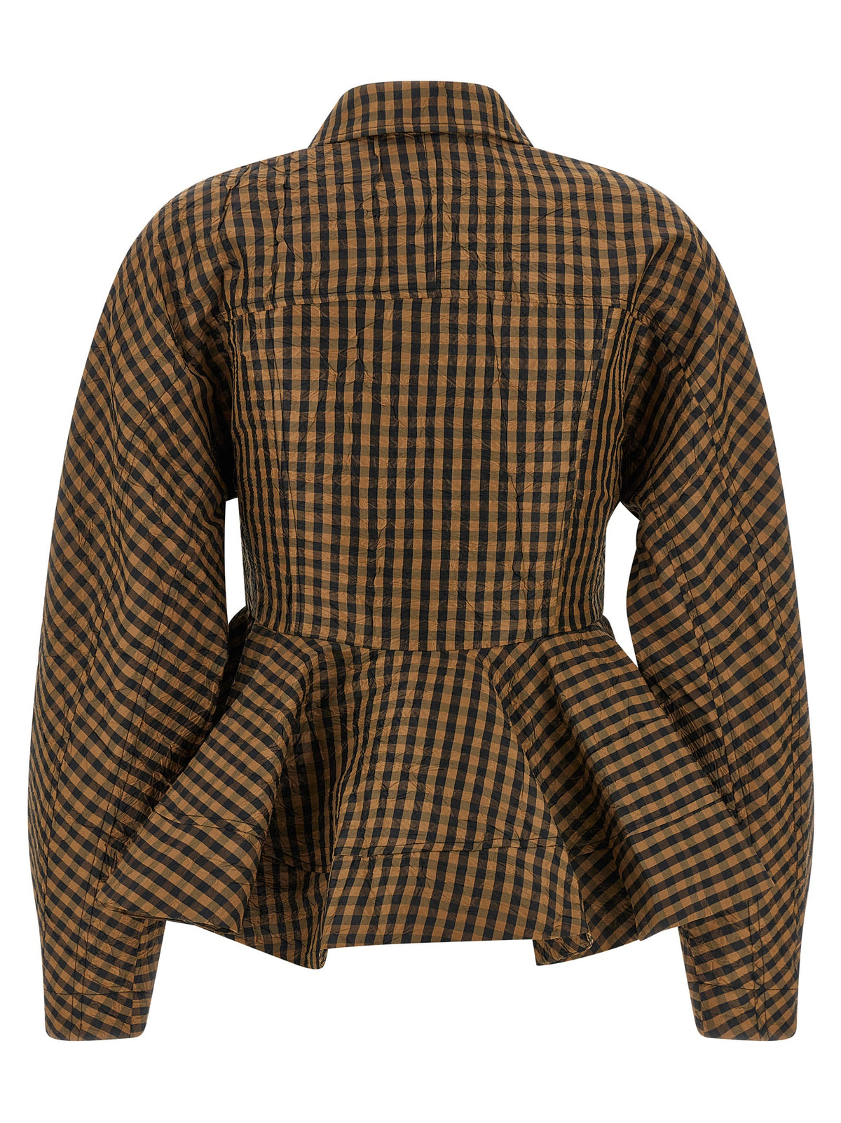 Chemisier Ganni en polyester recyclé marron