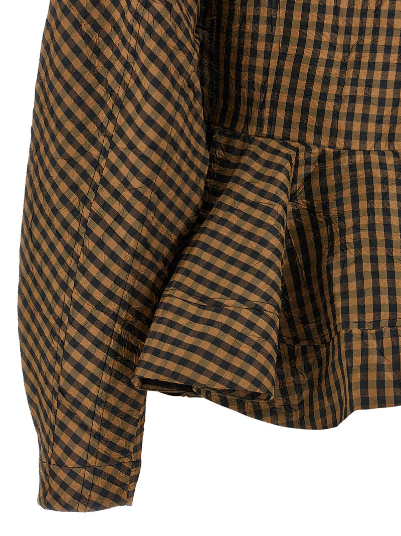 Chemisier Ganni en polyester recyclé marron