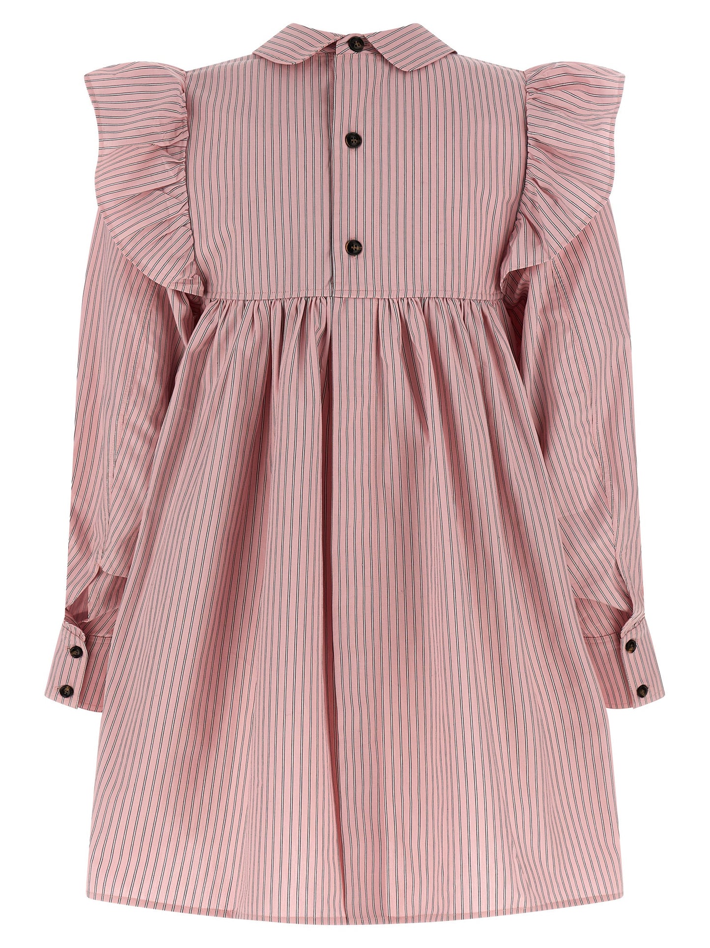 Ganni Multicolor Organic Cotton Short Dress