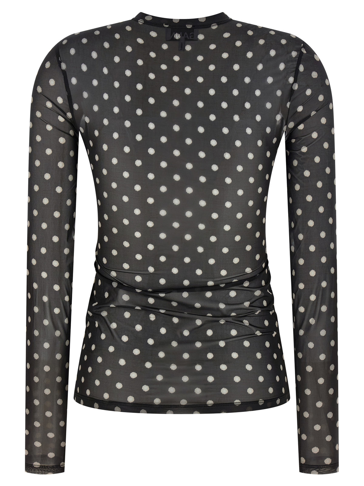 Ganni Sweat-shirt noir en polyester