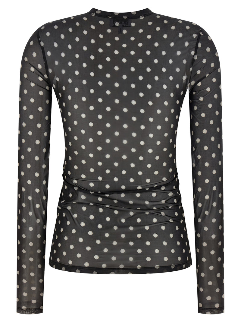 Ganni Sweat-shirt noir en polyester