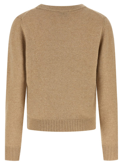 Ganni Beige Wool Cardigan