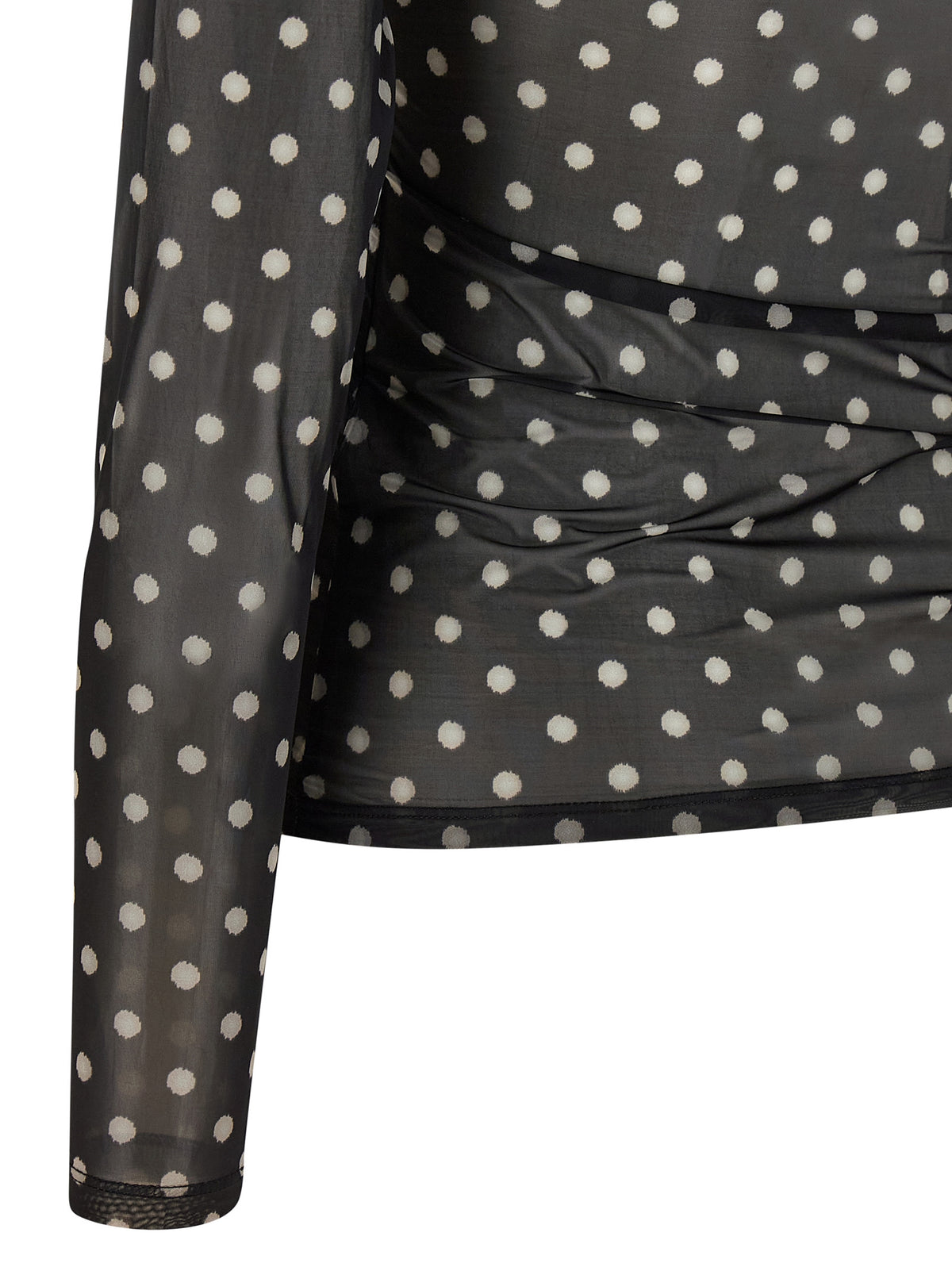 Ganni Sweat-shirt noir en polyester