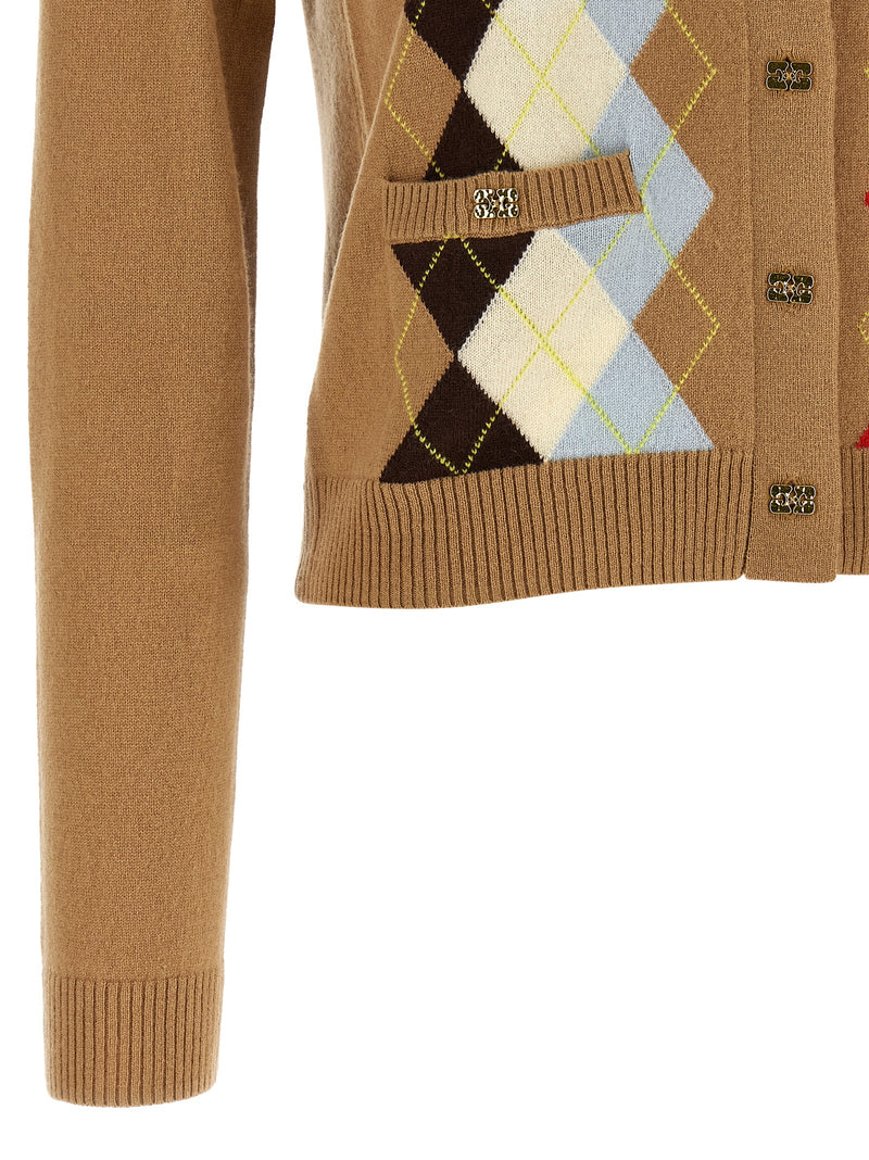 Gilet Ganni en laine beige