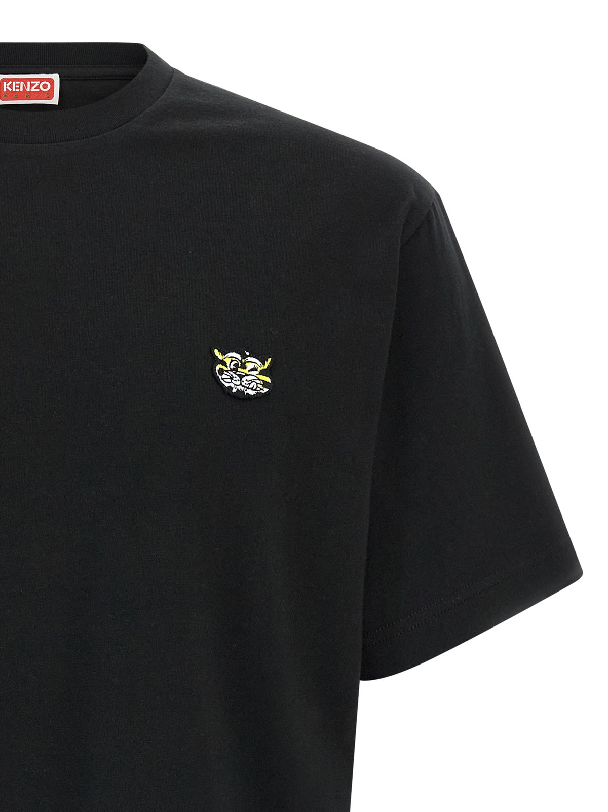 Kenzo Wild Tiger Black Cotton T-Shirt for Men
