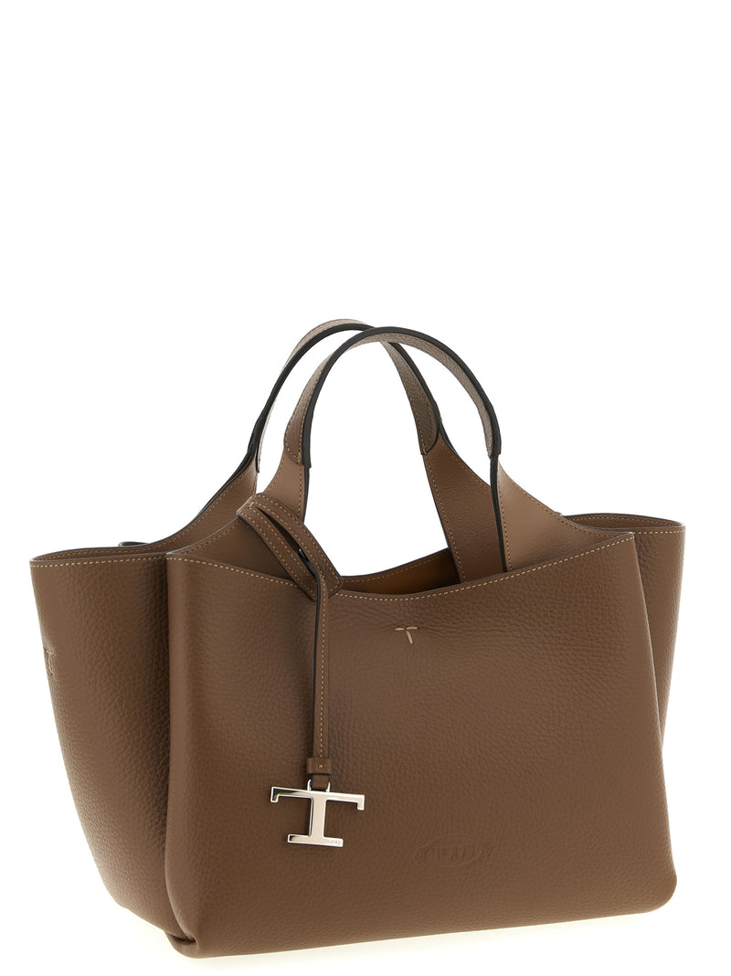Sac à main Tod's en cuir de veau marron