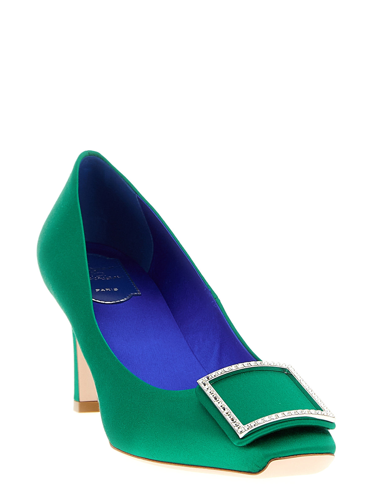 Escarpins Roger Vivier bicolores en viscose à talon moyen