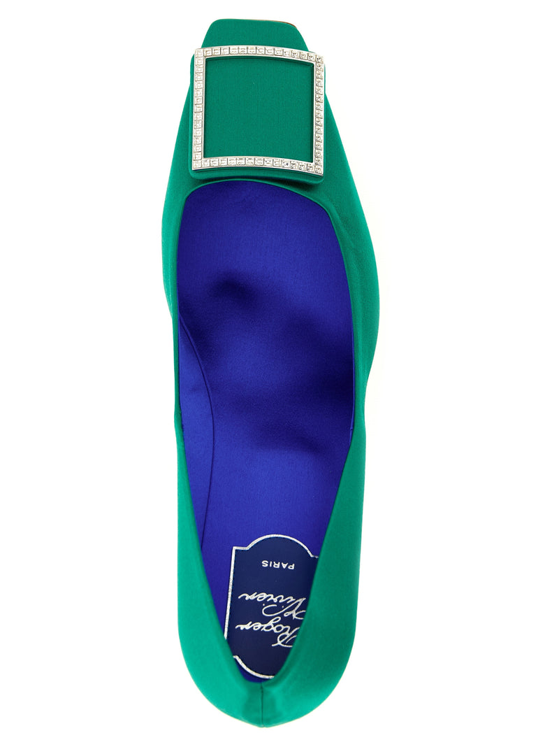Escarpins Roger Vivier bicolores en viscose à talon moyen