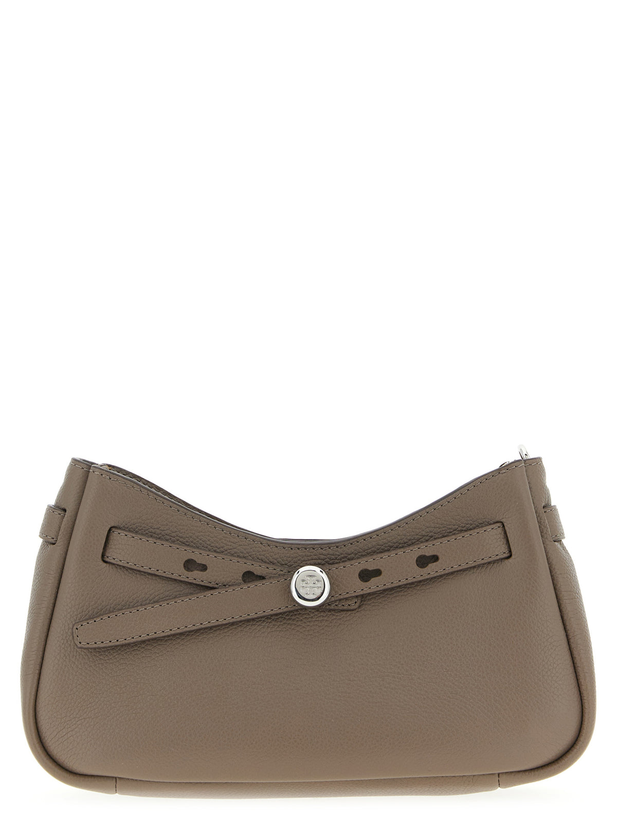 Tory Burch Romy Top Brown Cowhide Shoulder Bag