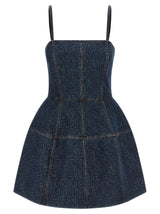 Robe courte Fendi en coton bleu