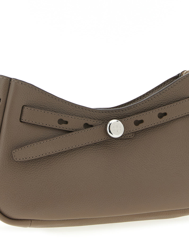 Tory Burch Romy Top Brown Cowhide Shoulder Bag