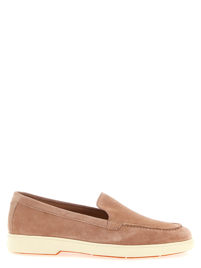Mocassins à enfiler en cuir de veau multicolore Santoni