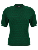 T-shirt bicolore en viscose Versace