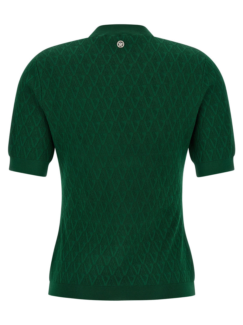 T-shirt bicolore en viscose Versace