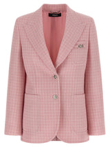Blazer Versace en laine vierge multicolore