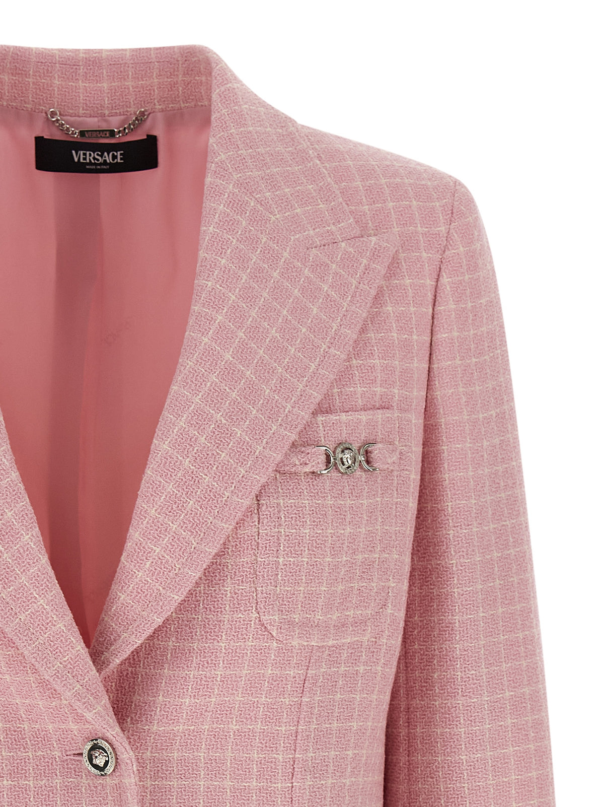 Blazer Versace en laine vierge multicolore