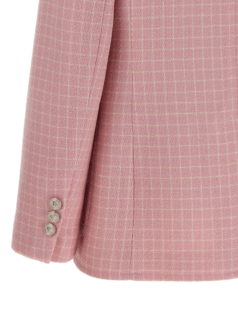 Versace Multicolor Virgin Wool Blazer