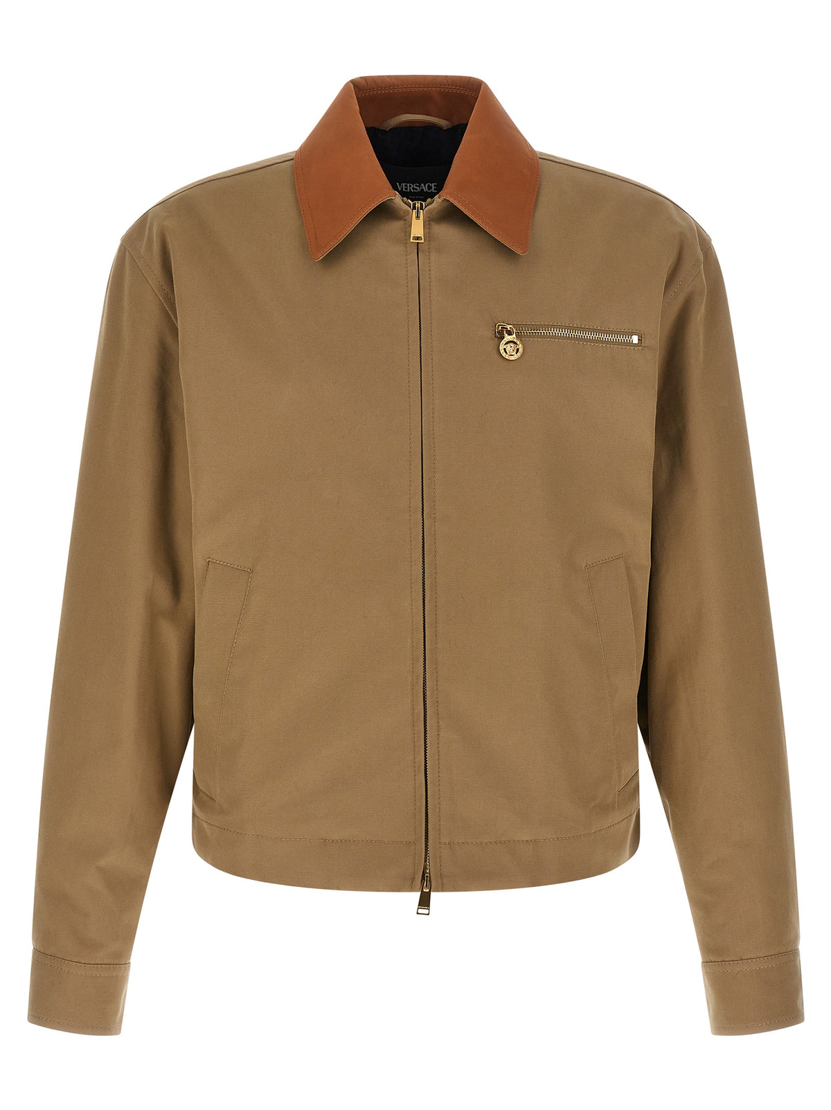 Veste en coton beige Versace