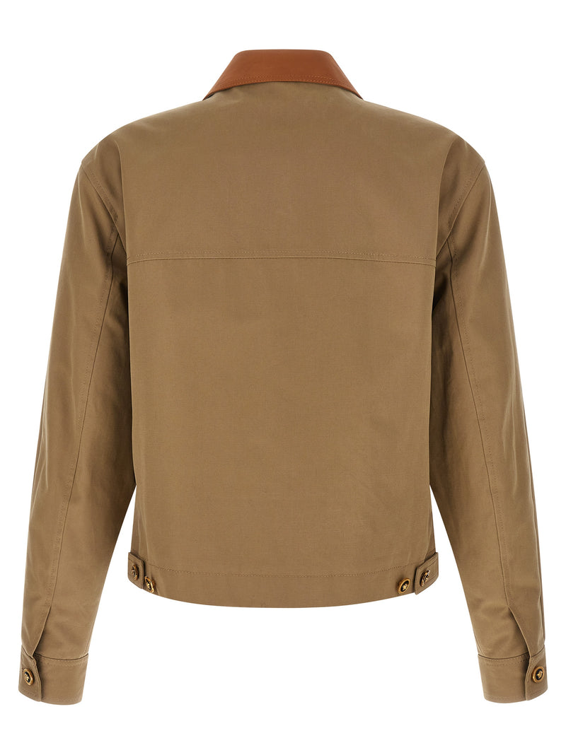 Veste en coton beige Versace