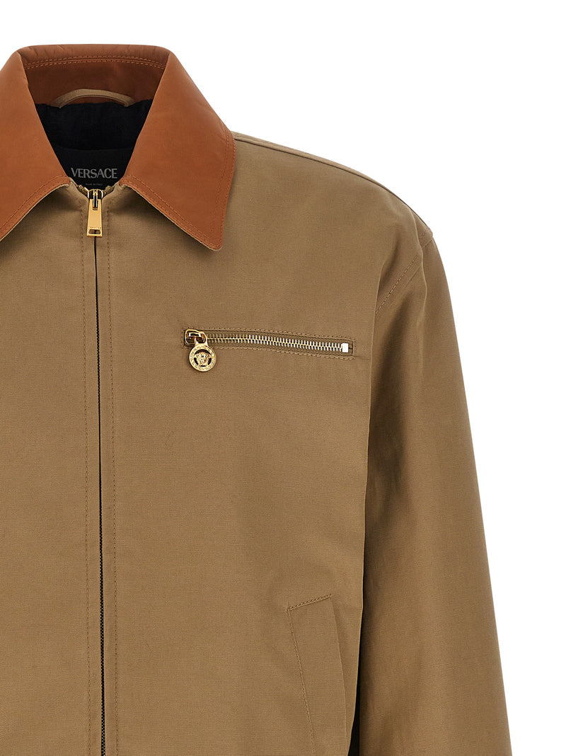 Veste en coton beige Versace