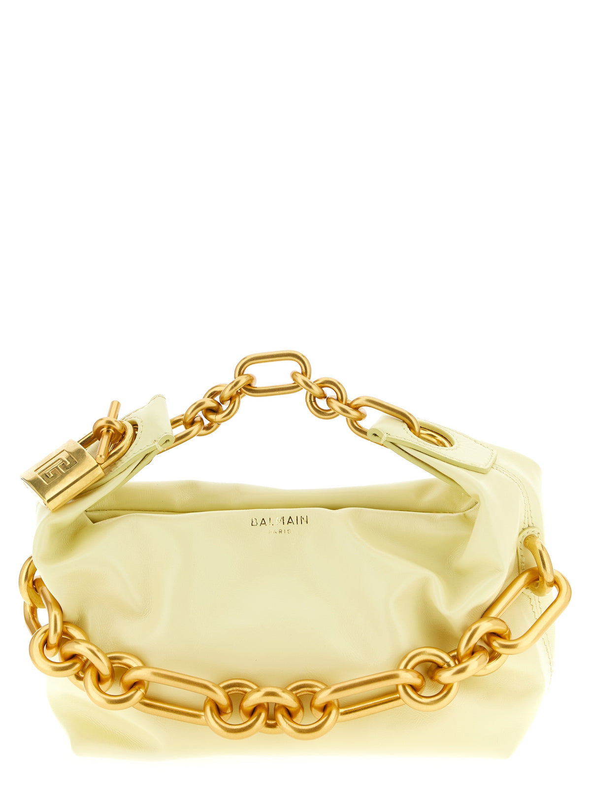 Balmain Sync Mini Bicolor Calfskin Handbag