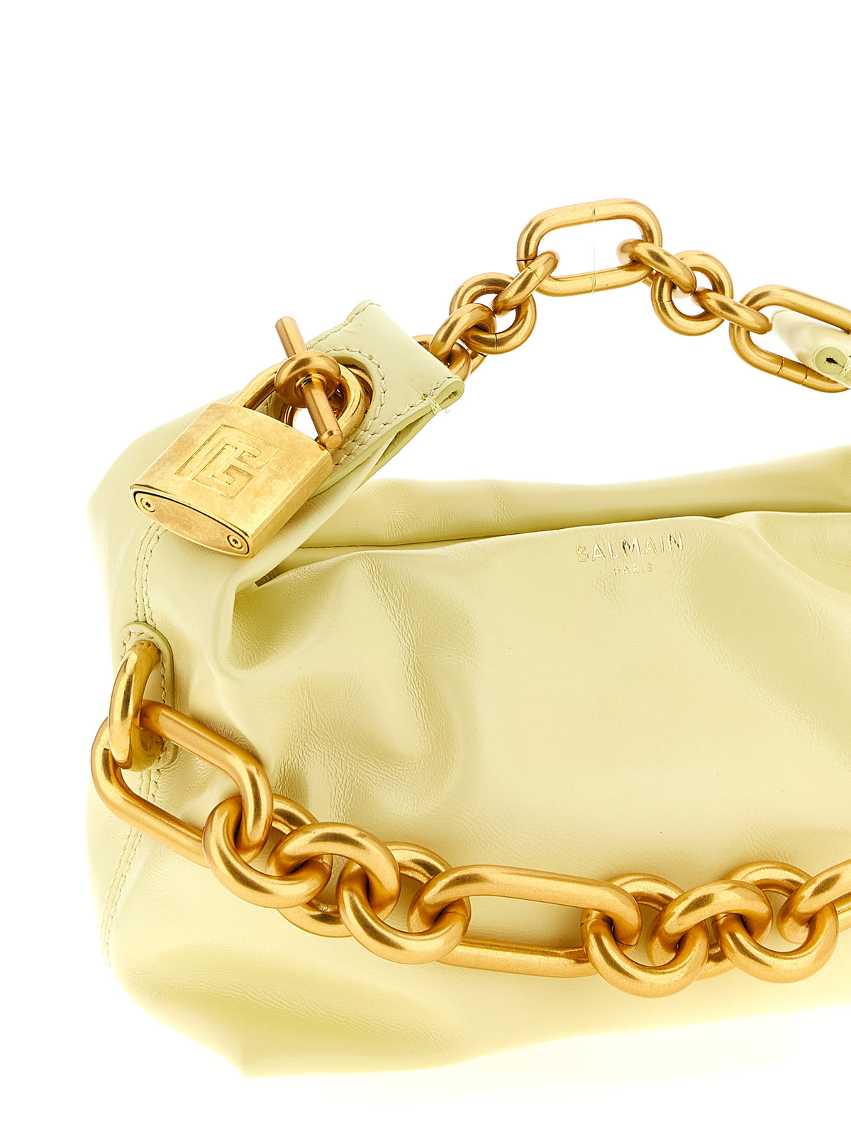 Balmain Sync Mini Bicolor Calfskin Handbag