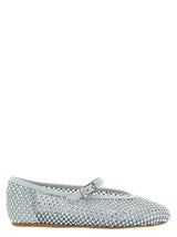 LE SILLA Gilda Silver Polyamide Ballet Flats