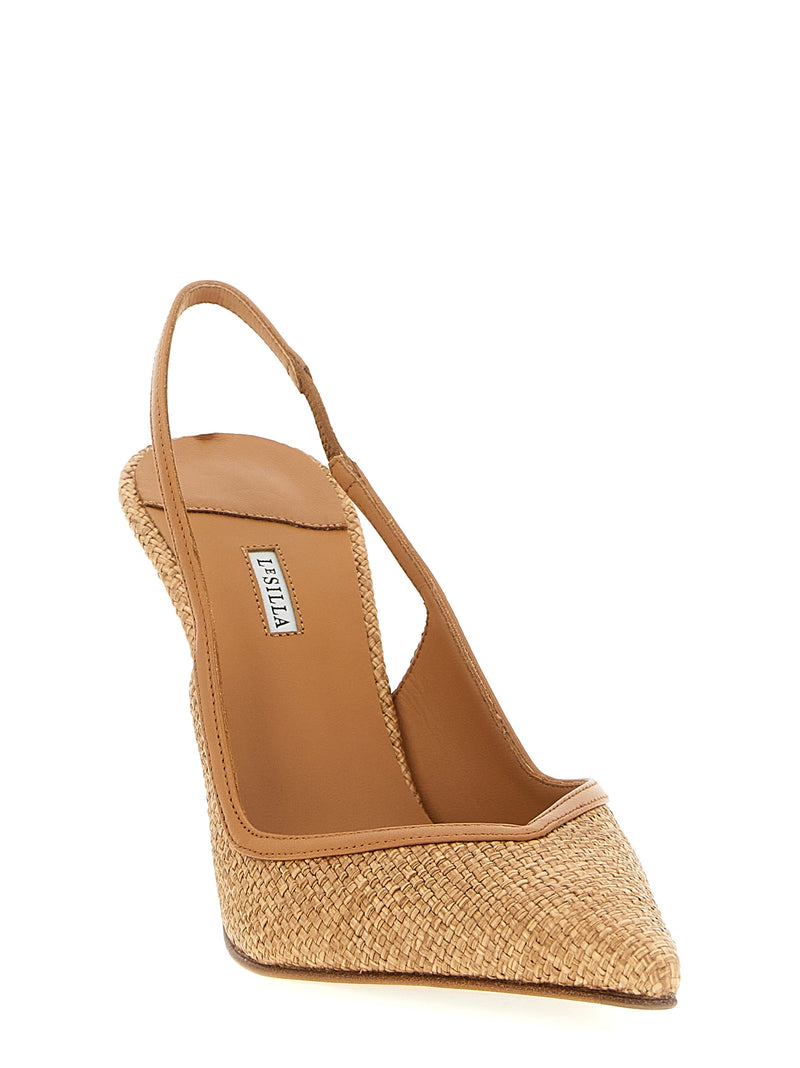 LE SILLA Vivienne Brown Polyamide High Heel Pumps