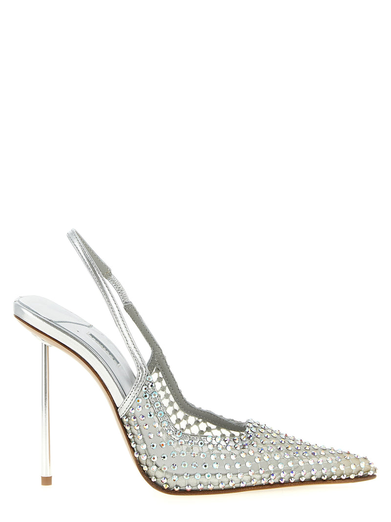LE SILLA Silver Polyester High Heel Pumps