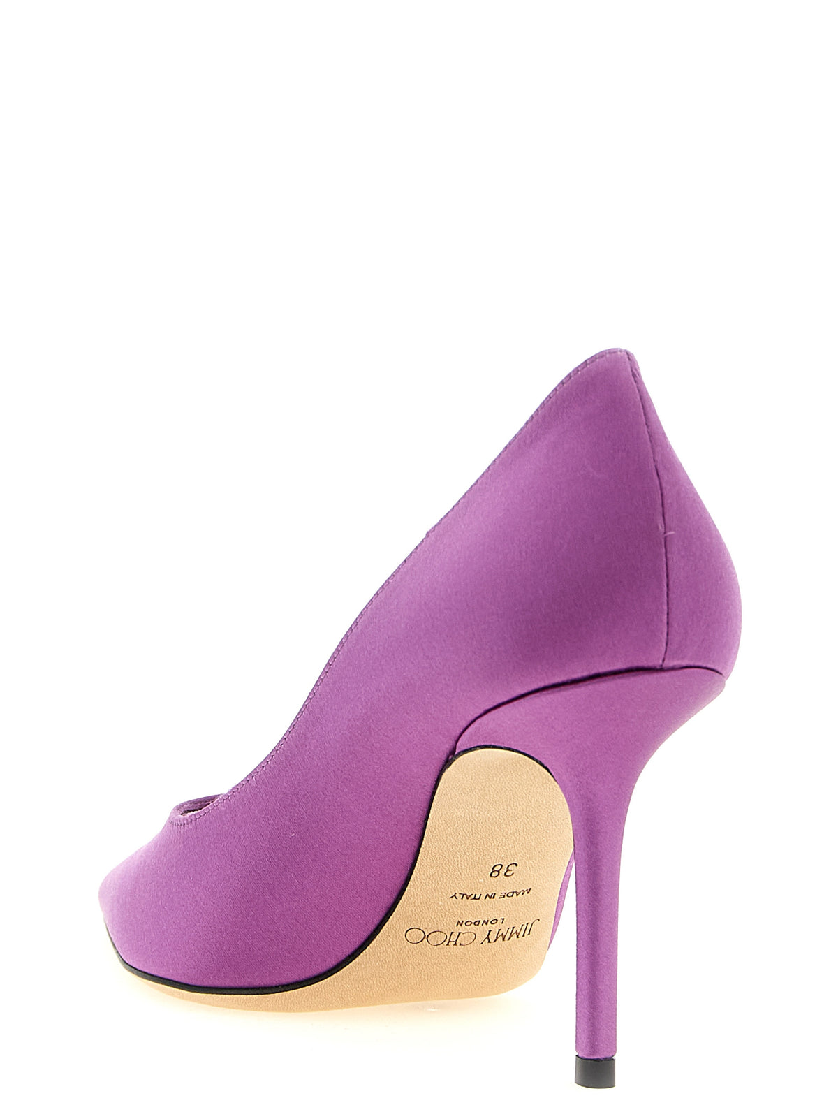 Escarpins Jimmy Choo mauves à talons hauts en Tencel
