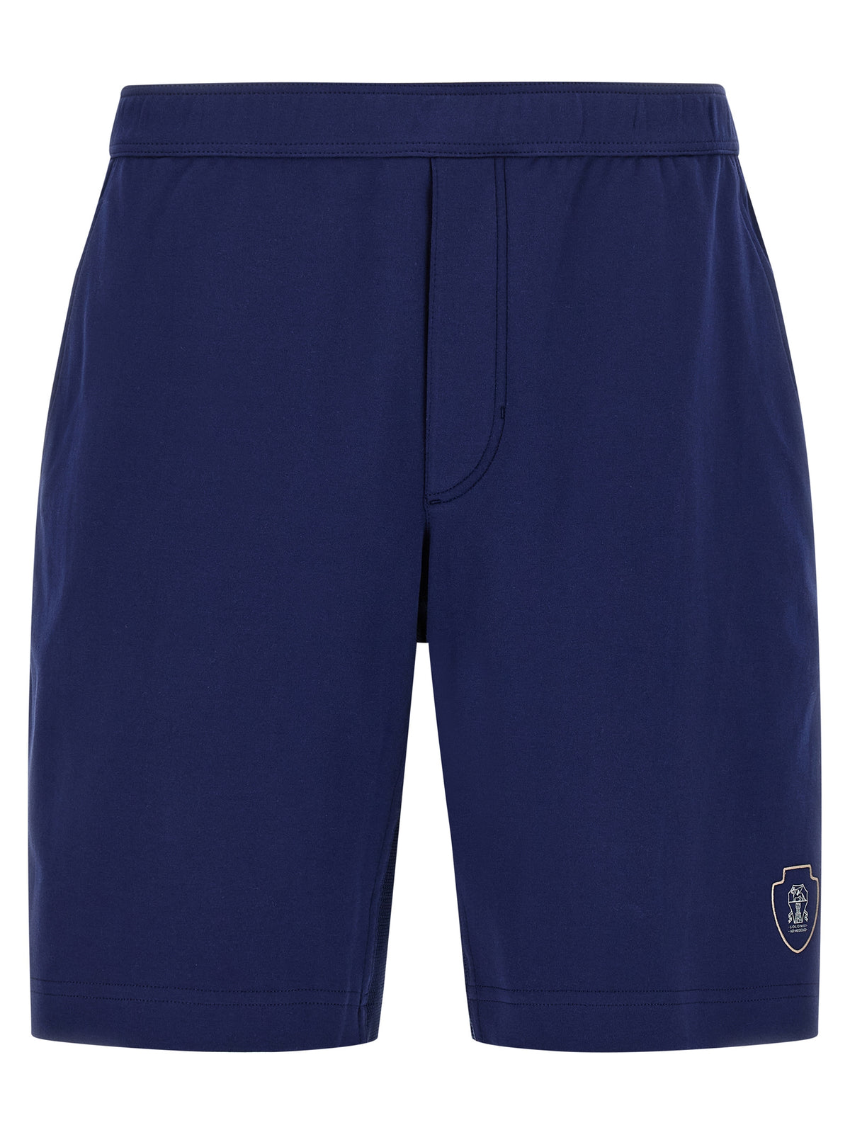 Shorts Bermudas Bleus en Coton Brunello Cucinelli
