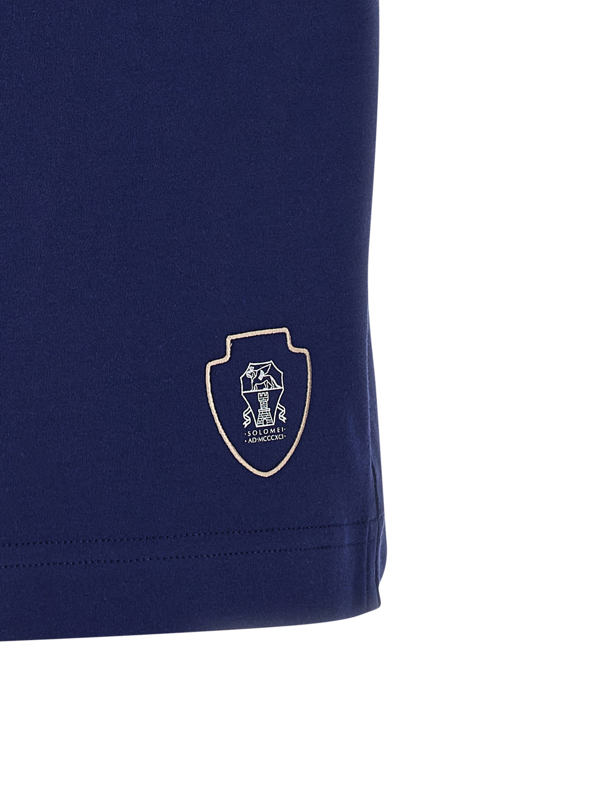 Shorts Bermudas Bleus en Coton Brunello Cucinelli