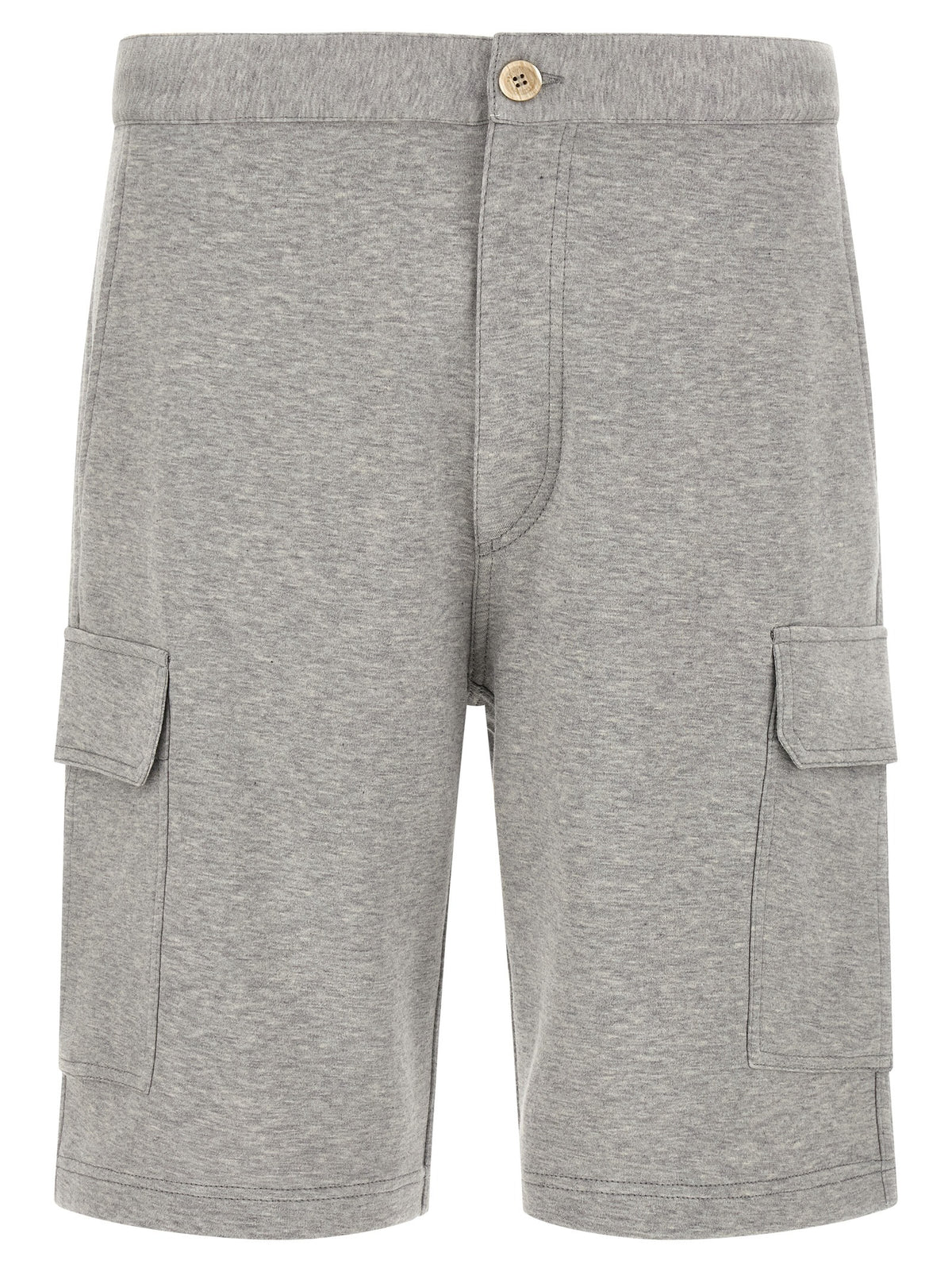 Brunello Cucinelli Gray Cotton Bermuda Shorts