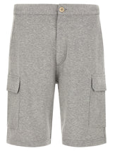 Brunello Cucinelli Gray Cotton Bermuda Shorts