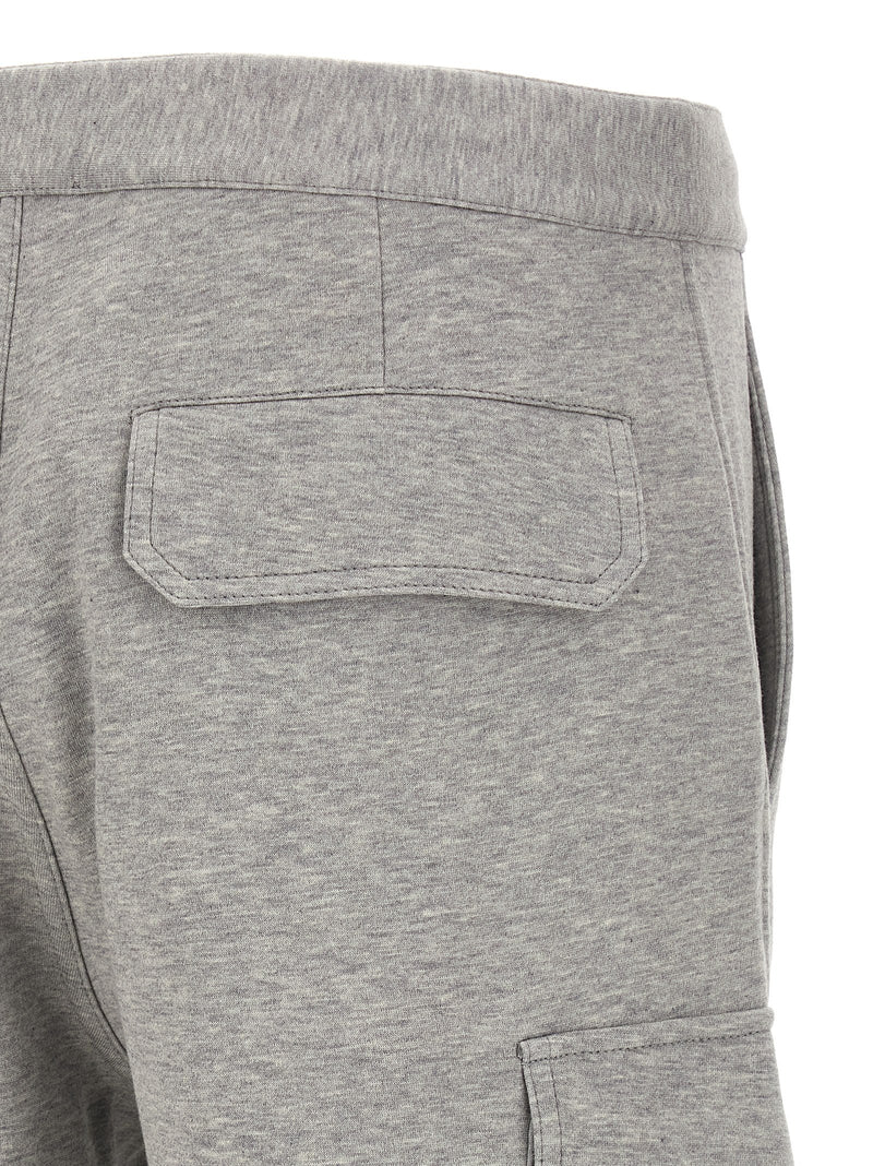 Brunello Cucinelli Gray Cotton Bermuda Shorts for Men