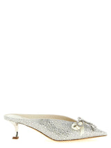 Escarpins à talon moyen en Tencel argenté Jimmy Choo