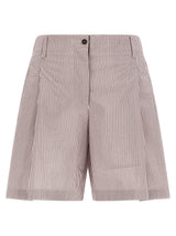 Brunello Cucinelli Multicolor Cotton Bermuda Shorts