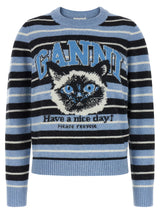 Cardigan Ganni en laine bleue