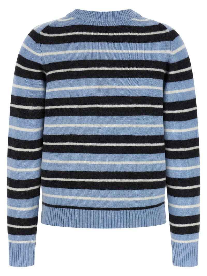 Ganni Blue Wool Cardigan