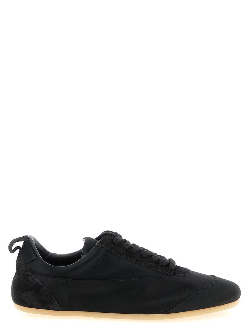 Jil Sander Black Cotton Etage Low Top Sneakers for Women