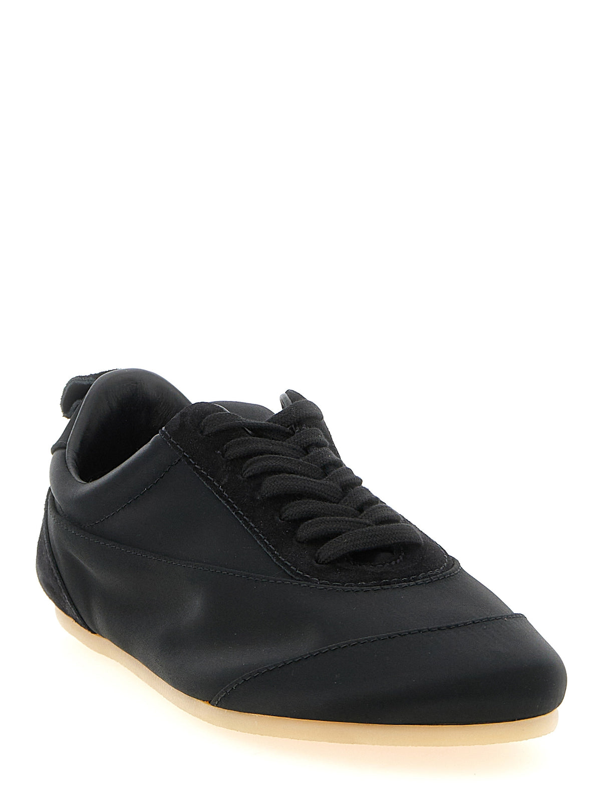 Jil Sander Black Cotton Etage Low Top Sneakers for Women
