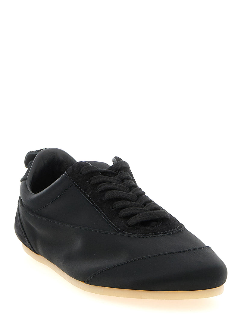Jil Sander Black Cotton Etage Low Top Sneakers for Women