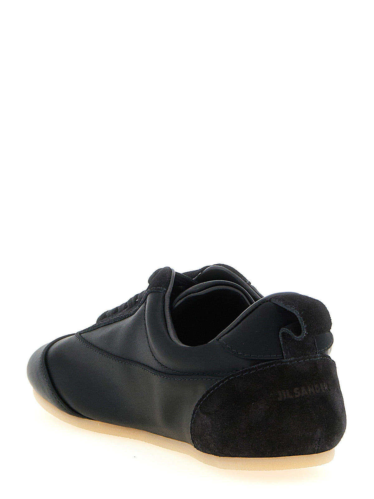 Jil Sander Black Cotton Etage Low Top Sneakers for Women