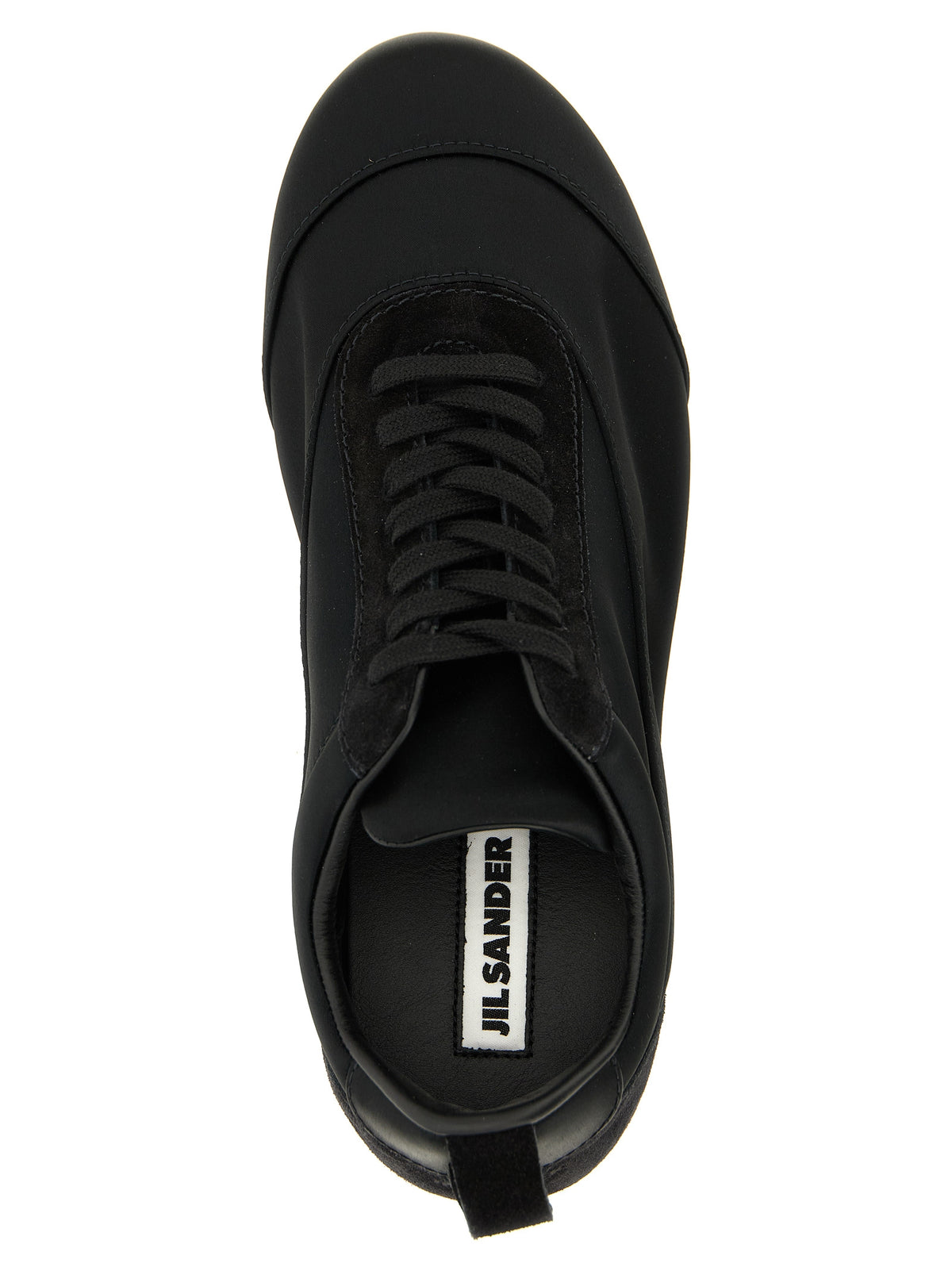Jil Sander Black Cotton Etage Low Top Sneakers for Women