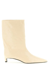 Jil Sander Beige Calfskin Ankle Boots for Women