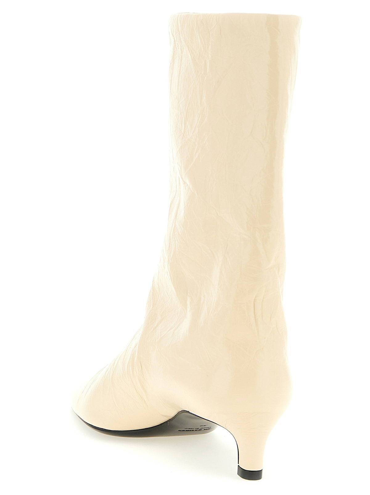 Jil Sander Beige Calfskin Ankle Boots for Women